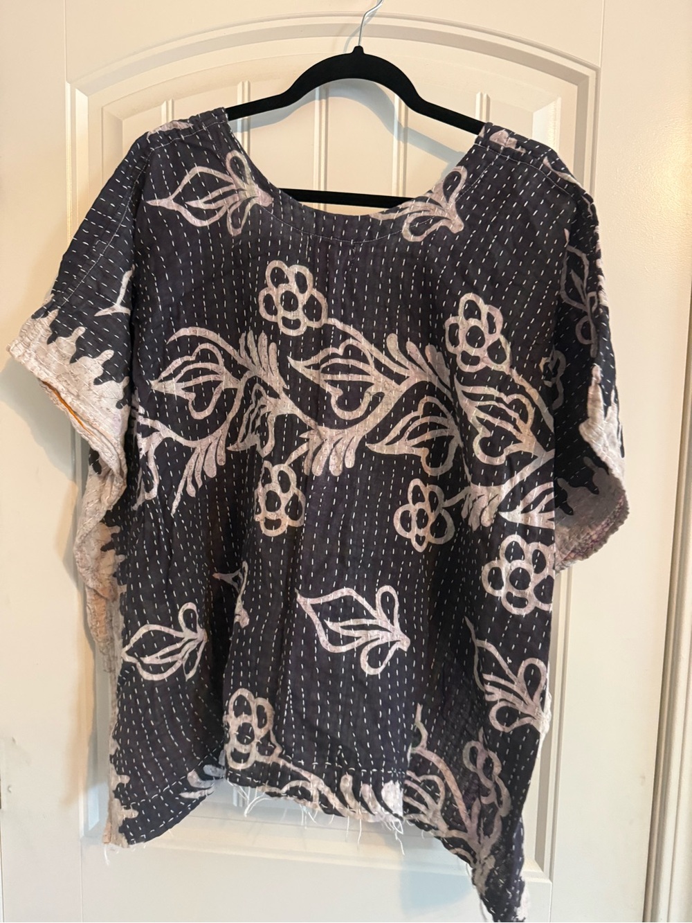 Shes1oak high-low Kantha top - Picture 2 of 4